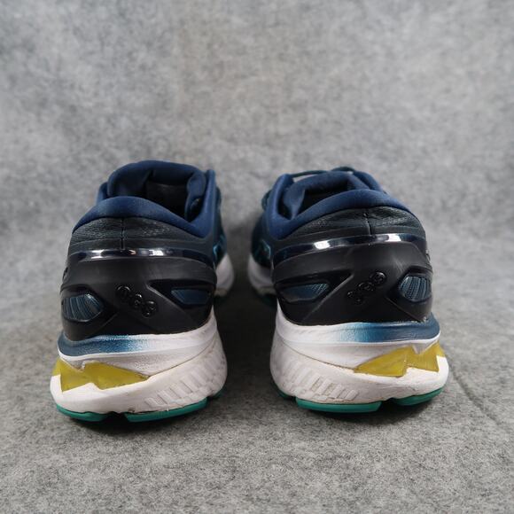 Asics Shoes Mens 12 Athletic Trainer Gel Kayano 27 Running Sneaker Comfort Blue - Picture 8 of 15